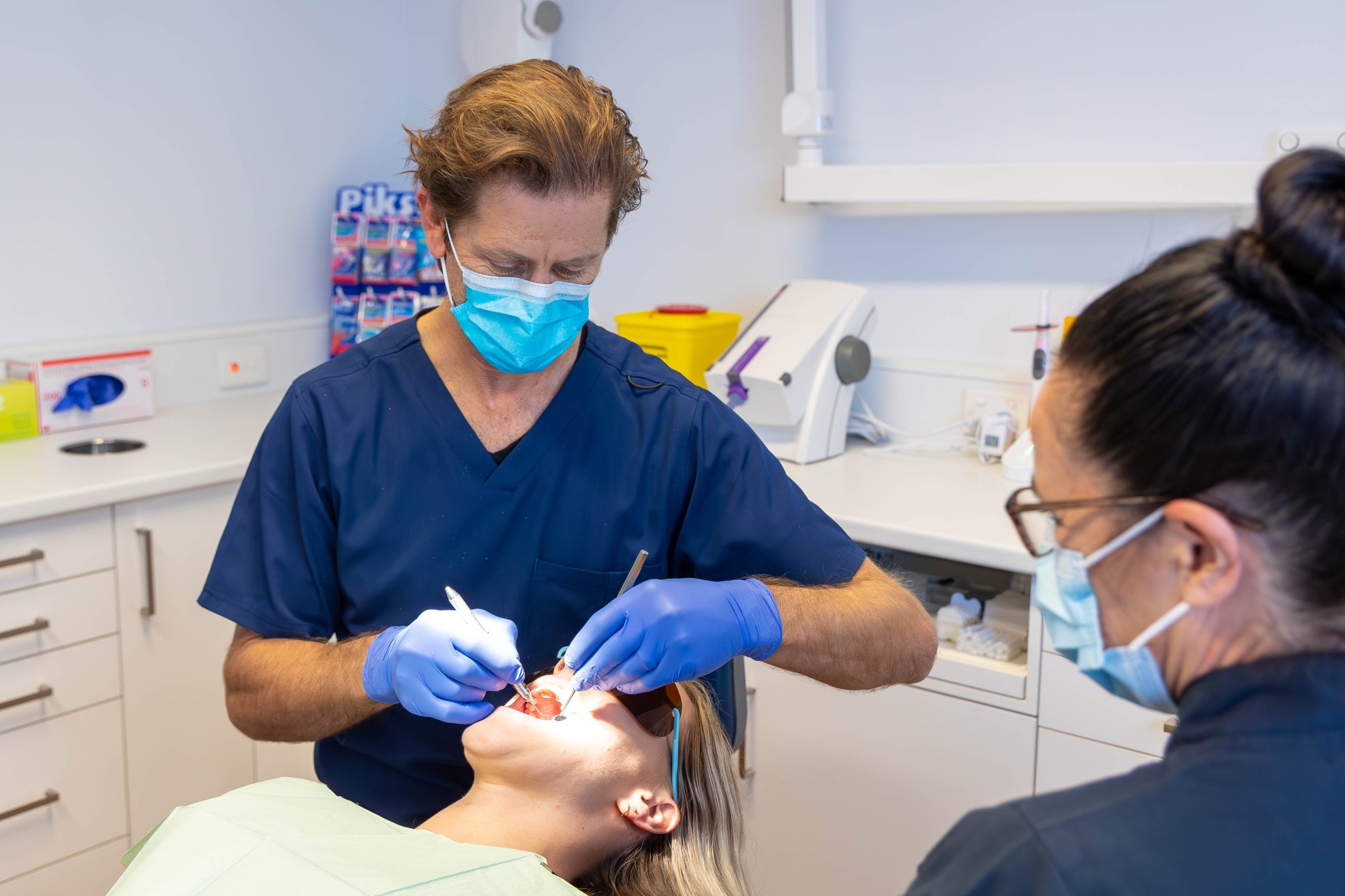 perth dentist working on patient